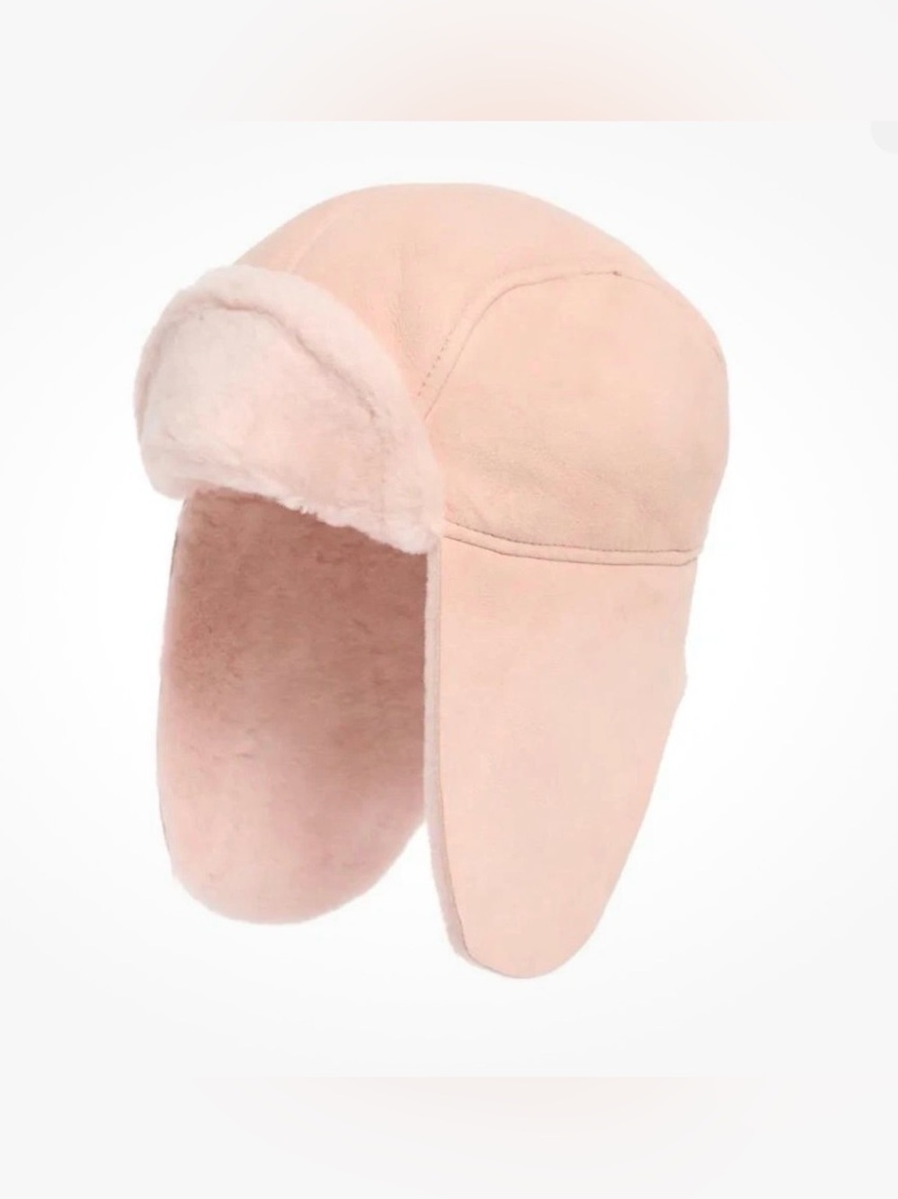UGG K Shearling Trapper Shearling Trapper Hat Pink Girls 4-6YR NWT